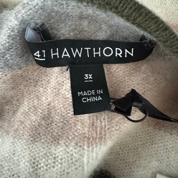 41 Hawthorn Rella Cashmere Crewneck Sweater - Multicolor NWT Size 3X - Picture 8 of 8